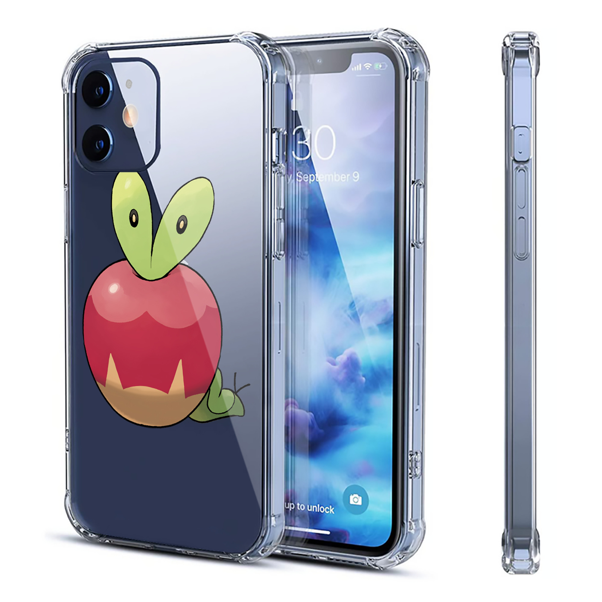 （画像用） ポケットモンスター Pokémon 【iPhone 12シリーズ対応】透明スマホケース（クリアソフトケース）